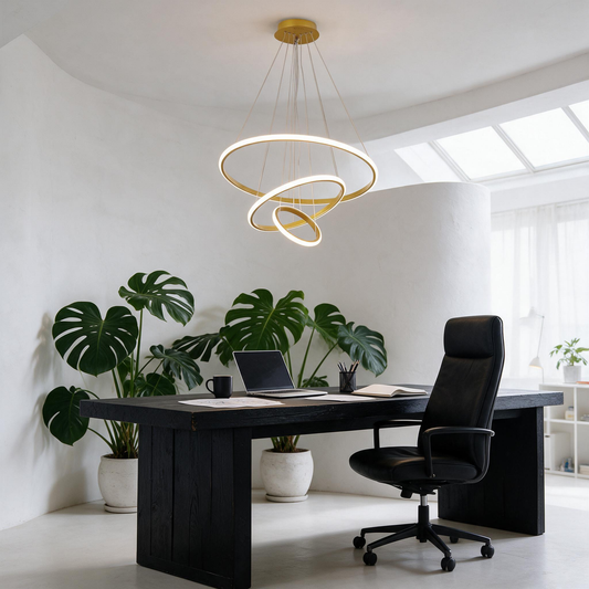 💡 Pendant Light | Metal | Dining | Homeowners | Sculptural Ring Elegance